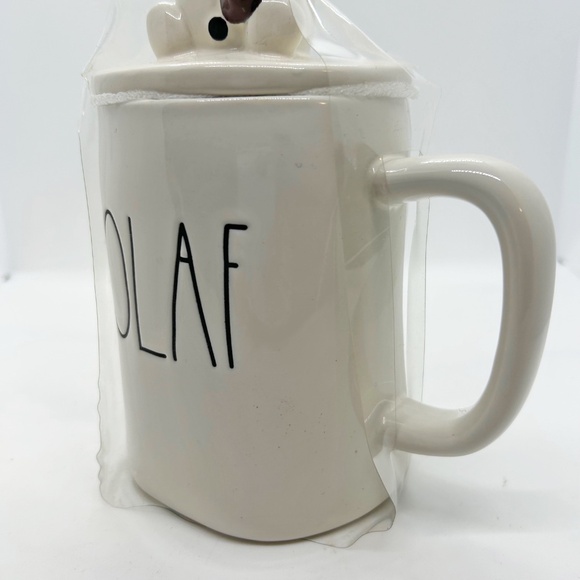New Rae Dunn Disney Frozen Mug,  Olaf figure ceramic topper - Picture 6 of 9